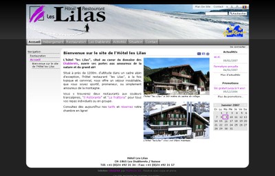 Image du site de l'hotel-restaurant Les Lilas