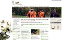 Une image présentant le site de la fédération départementale des chasseurs du Haut-Rhin