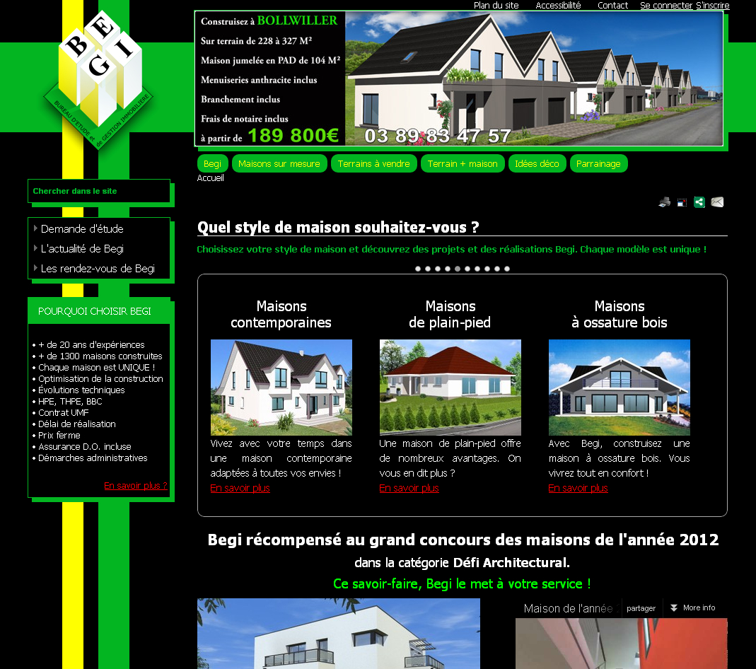 Site internet BEGI