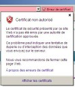 Certificat non autorisé IE7