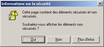 Informations sur la sécurité